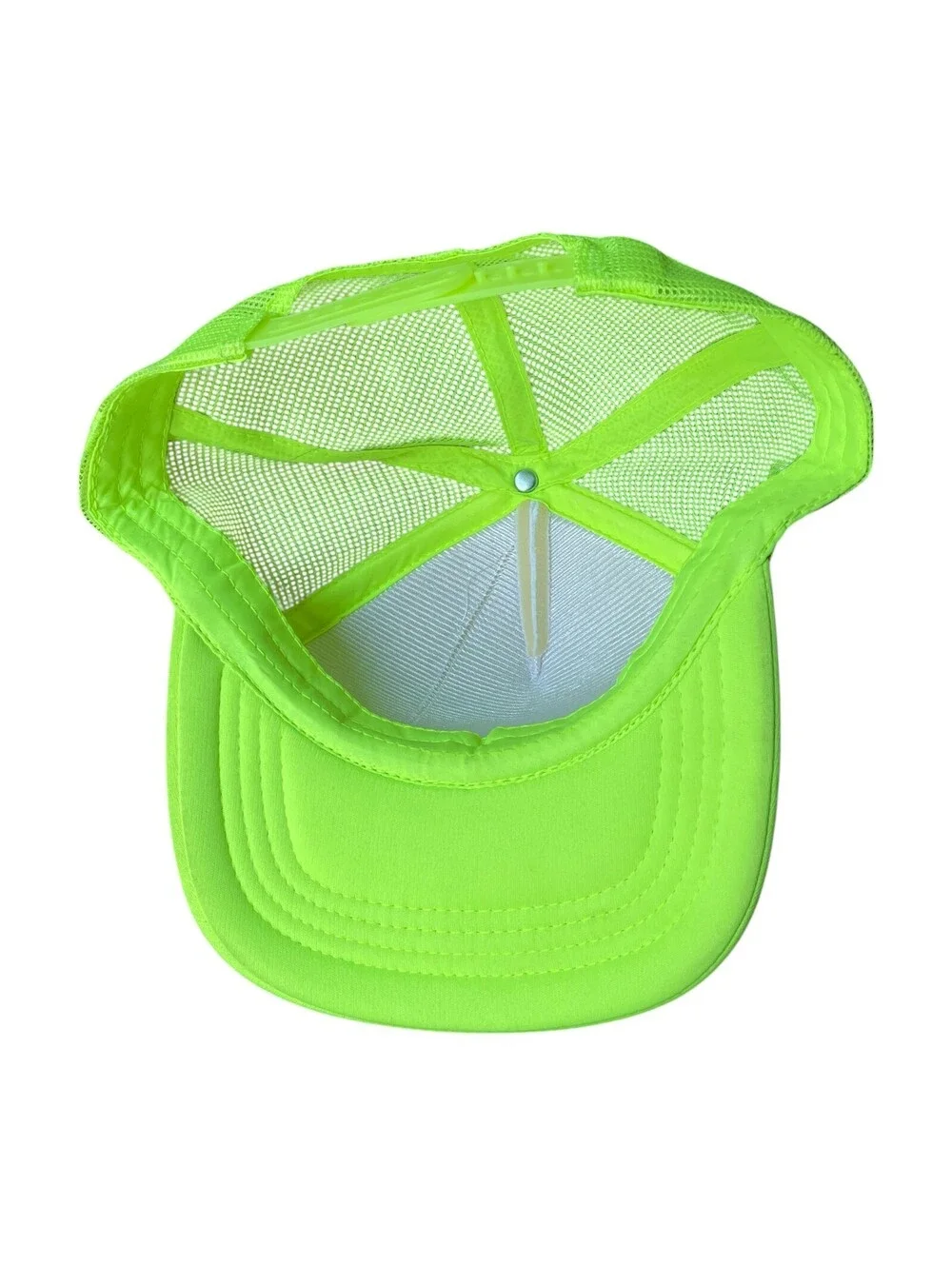7-11  Slurpee Trucker Hat Foam Front Neon Green Snapback NWT